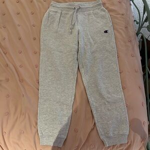 Champion Women’s Light Grey Reverse Weave Sweatpants - Size Medium